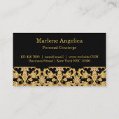 Classy Personal Concierge Elegant Visitenkarte (Rückseite)