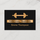 Classy Personal Trainer Fitness Visitenkarte (Vorderseite)