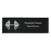 Classy Personal Trainer Namenschild (Vorderseite)