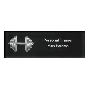 Classy Personal Trainer Namenschild