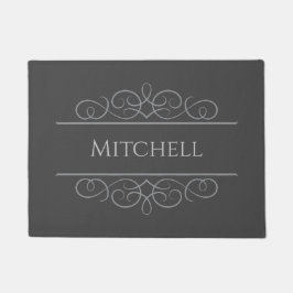 Classy Personalisiert Doormat Gray | bearbeitbar Fußmatte