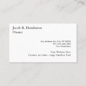 Classy Pet Kennel Visitenkarte (Rückseite)