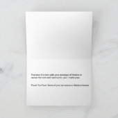 Classy Pet Rescue or Association Dankeschön Cards Dankeskarte (Innenseite)