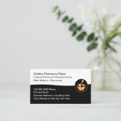 Classy Pharmacy Pharmacist Retail Business Cards Visitenkarte (Stehend Vorderseite)