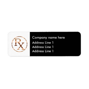 Classy Pharmacy Rücksendeadresse Sticker Labels