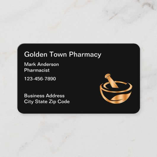 Classy Pharmacy und Apotheker Visitenkarte (Vorderseite)