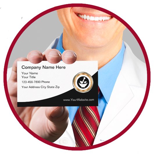 Classy Pharmacy Unique Logo Business Cards Visitenkarte