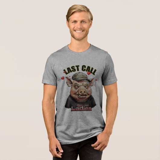 Classy Pig Pick Tri-Blend Shirt (Vorderseite voll)
