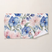 Classy Pink & Blue Blume Bunch Badhandtuch Set (Handtuch)
