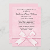 Classy Pink Bridal Dusche Einladung (Vorne/Hinten)