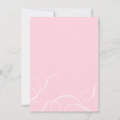 Classy Pink Bridal Dusche Einladung (Rückseite)