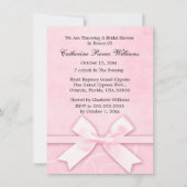 Classy Pink Bridal Dusche Einladung (Vorderseite)