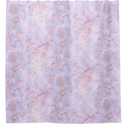 Classy Pink Lavender Marble Duschvorhang (Vorderseite)