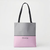 Classy Pink Monogram Tasche (Vorderseite)