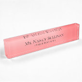 Classy Pink Ombre Namensplakette