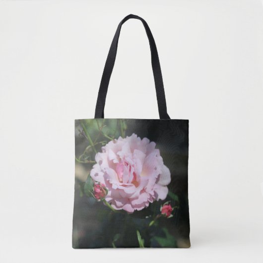 Classy Pink Rose Schöne Natur Foto Tasche (Vorderseite)