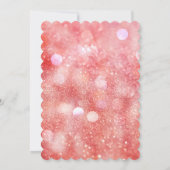 Classy Pink und Gold Geburtstagsparty Einladung (Rückseite)