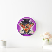 Classy Pizza Runde Wanduhr (Zuhause)