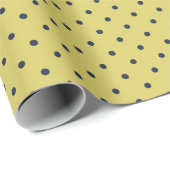 Classy Polka Dot Pattern Wrapping Paper Roll Geschenkpapier (Rolleneckpunkt)