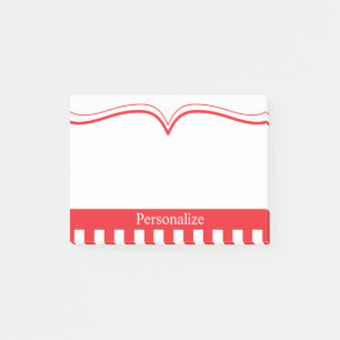 Classy Poppy Red mit DIY Text Post-it Klebezettel