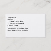 Classy Real Anwesen Agent Moderner Visitenkarte (Rückseite)