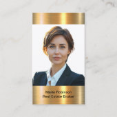 Classy Real Anwesen Broker Foto Business Cards Visitenkarte (Vorderseite)
