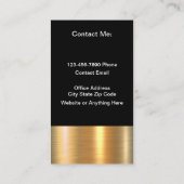 Classy Real Anwesen Broker Foto Business Cards Visitenkarte (Rückseite)