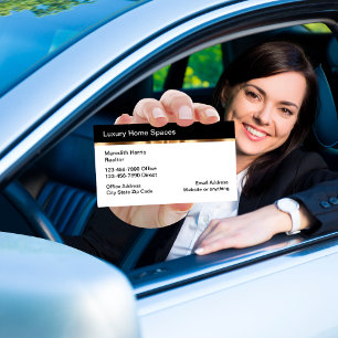 Classy Real Anwesen Runde Ecke Business Cards Visitenkarte