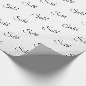 Classy Real Anwesen "Sold" Geschenkpapier (Ecke)