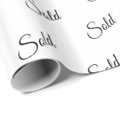 Classy Real Anwesen "Sold" Geschenkpapier (Rolleneckpunkt)