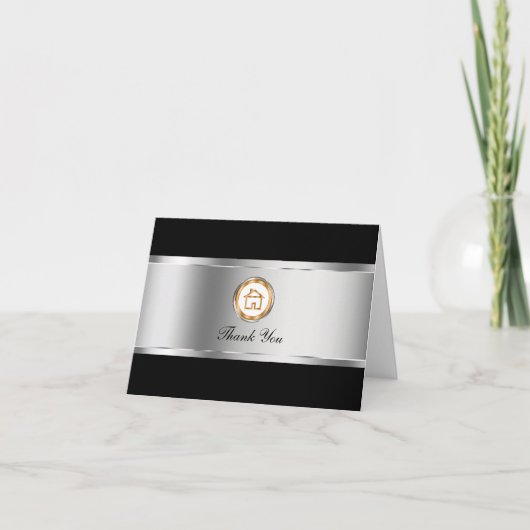 Classy Real Anwesen Vielen Dank Karten (Vorderseite)