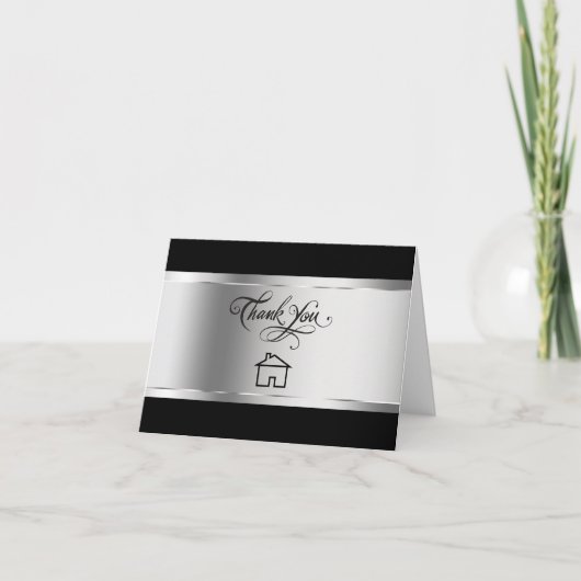 Classy Real Anwesen Vielen Dank Karten (Vorderseite)