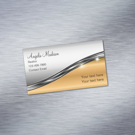 Classy Realtor Einzigartige Visitenkartenmagnete Magnetische Visitenkarte (Beispiel)
