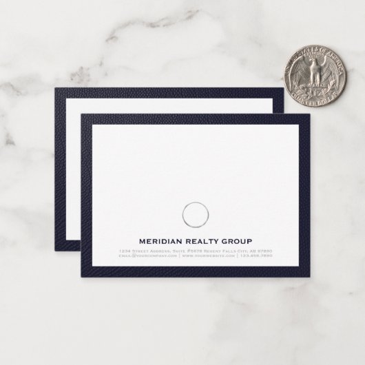 Classy Realtor Mitteilungskarten (Vorderseite/Rückseite Beispiel)