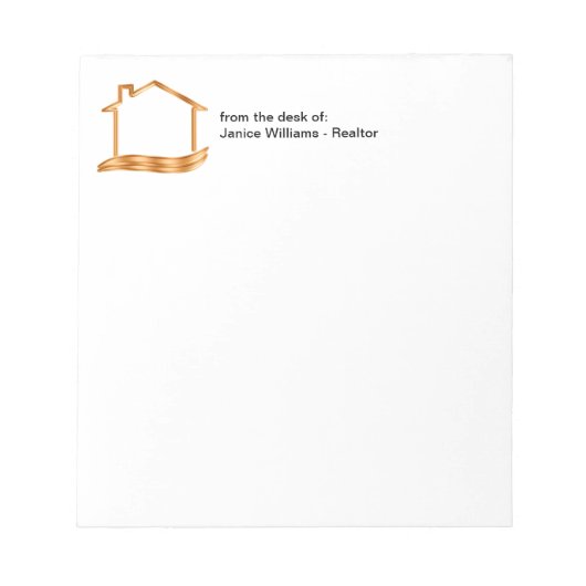 Classy Realtor Real Anwesen Theme Notizblock (Vorderseite)
