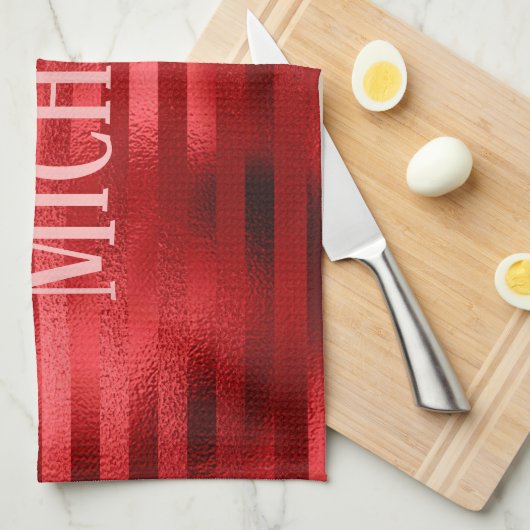 Classy Red Geschirrtuch (Viertel Falte)