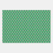 Classy Red Green Blue & Schwarz-weiß Dot Pattern Geschenkpapier Set (Vorderseite 2)