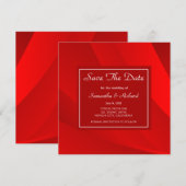 Classy Red Save the Date (Vorne/Hinten)