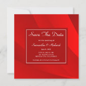 Classy Red Save the Date (Vorderseite)