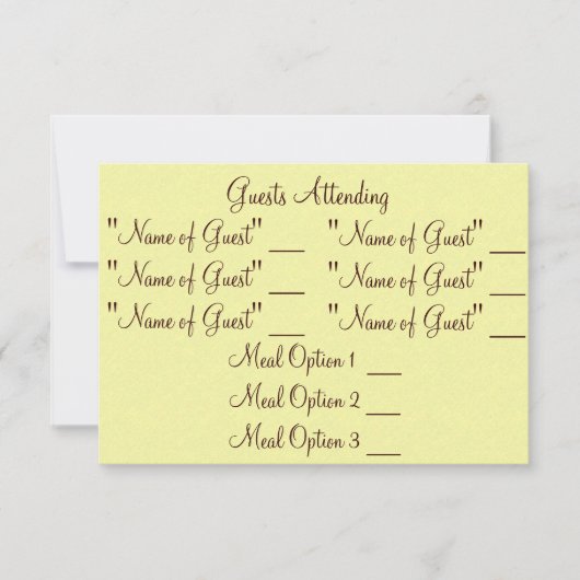 Classy Redneck UAWG RSVP Karte (Vorderseite)