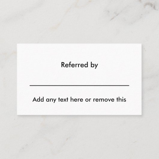 Classy Referenzen Vielen Dank Karten (Rückseite)