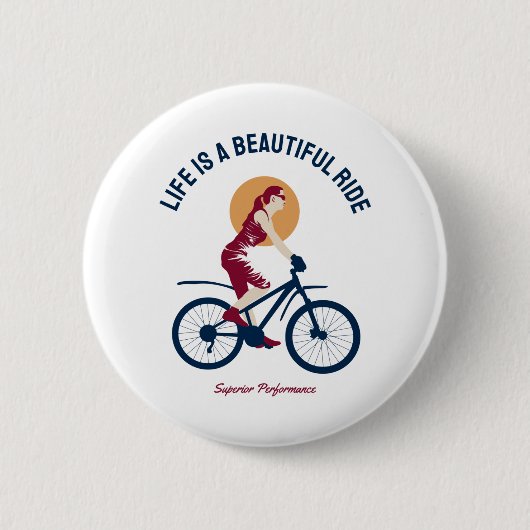 Classy Rider - Das Leben ist ein schöner Ausflug Button (Vorderseite)