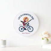 Classy Rider - Das Leben ist ein schöner Ausflug Große Wanduhr (Zuhause)