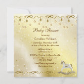 Classy Rocking Horse Neutrale Weihnachtsdusche Einladung (Rückseite)