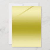 Classy Romantic Gold Geburtstagsparty Einladung (Rückseite)