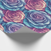 Classy Rose Blume Boho Wrapping Paper Geschenkpapier (Ecke)