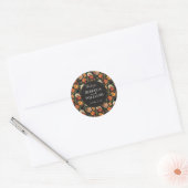 Classy Rose Blume Rustic Wedding Sticker (Umschlag)
