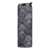 Classy Rose Gold Dreamcatcher Grau Muster Thermosbecher (Nach links gedreht)