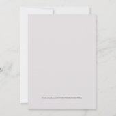 Classy Rose Thema Kinderdusche Einladung (Rückseite)