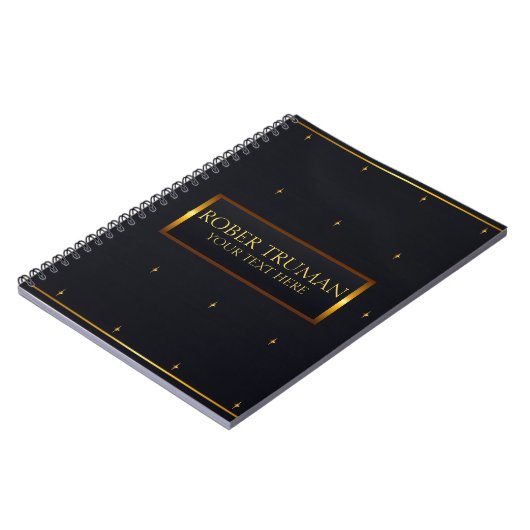 Classy Royal Dark Blue Gold Notizblock (Linke Seite)